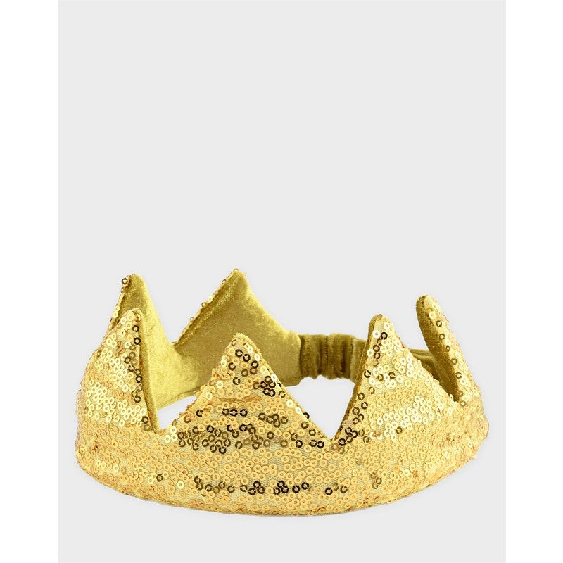 Guldglittrande justerbar krona 26cm