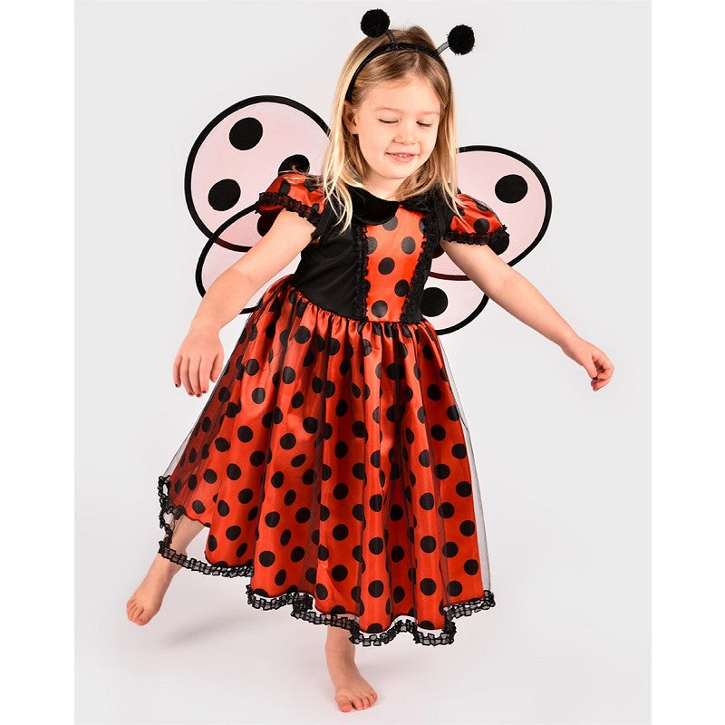 DRESS LADYBUG W. ACCESSORIES 98-104 CL 2-4 YEARS
