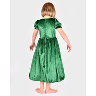 Prinsessklänning i grön sammet 110-116 cl 4-6 år