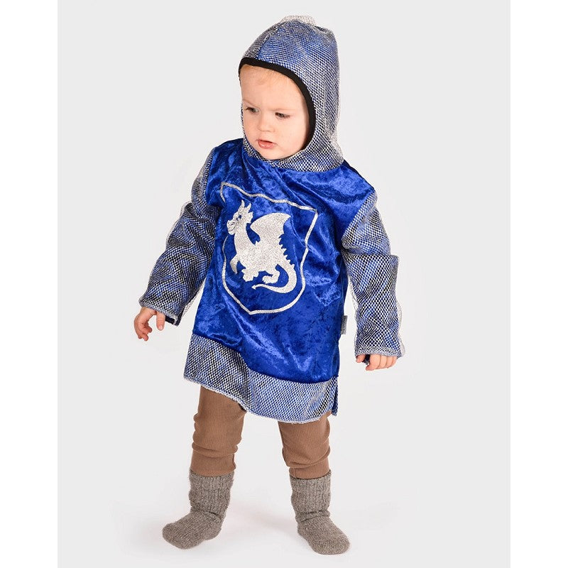 KNIGHT SHIRT W HOOD BLUE 110-116 CL 4-6 YEARS