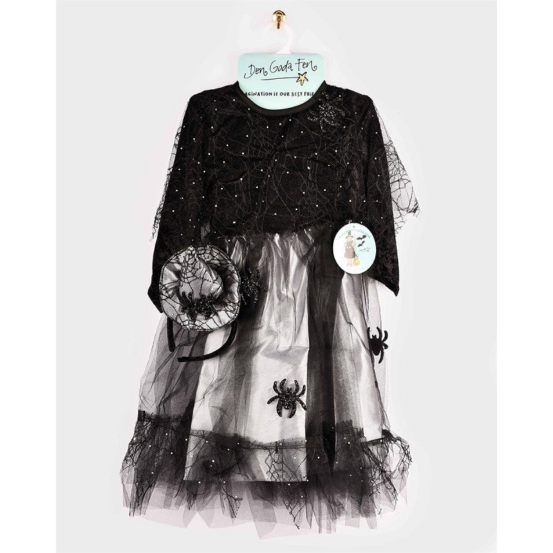 WITCH DRESS W. ACCESSORIES 110-116 CL 4-6 YEARS