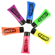 Ansikts- och kroppsfärger med UV-effekt 10ml 6st 7cm