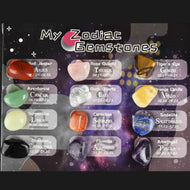 Zodiak ädelstenssamling 1-2cm