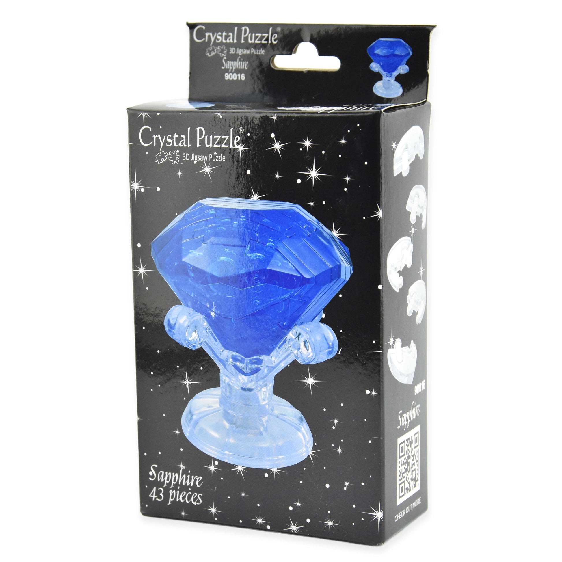Kristallpussel safir 43 delar