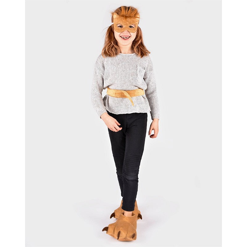SLIPPERS MASK and TAIL LION SET EU SIZE 30-34