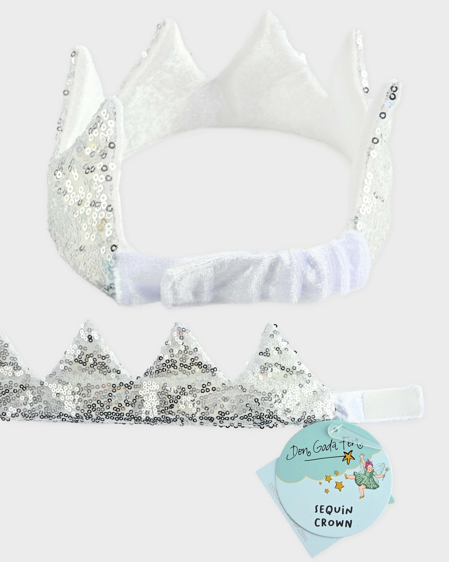 Krona silver sequin justerbar 26cm