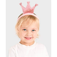 Rosa hjärtets diadem 22cm