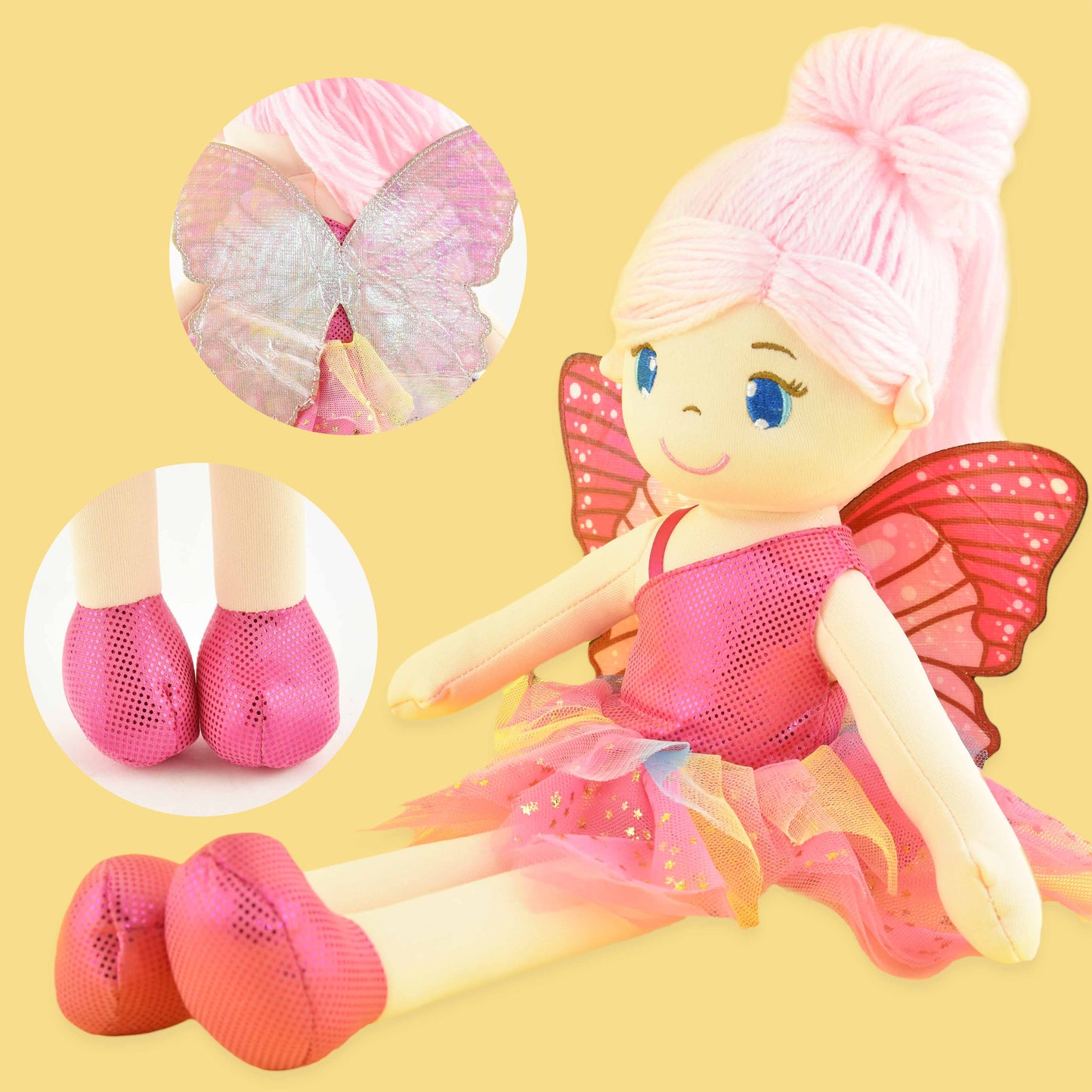 Trasdocka fe rosa 41cm