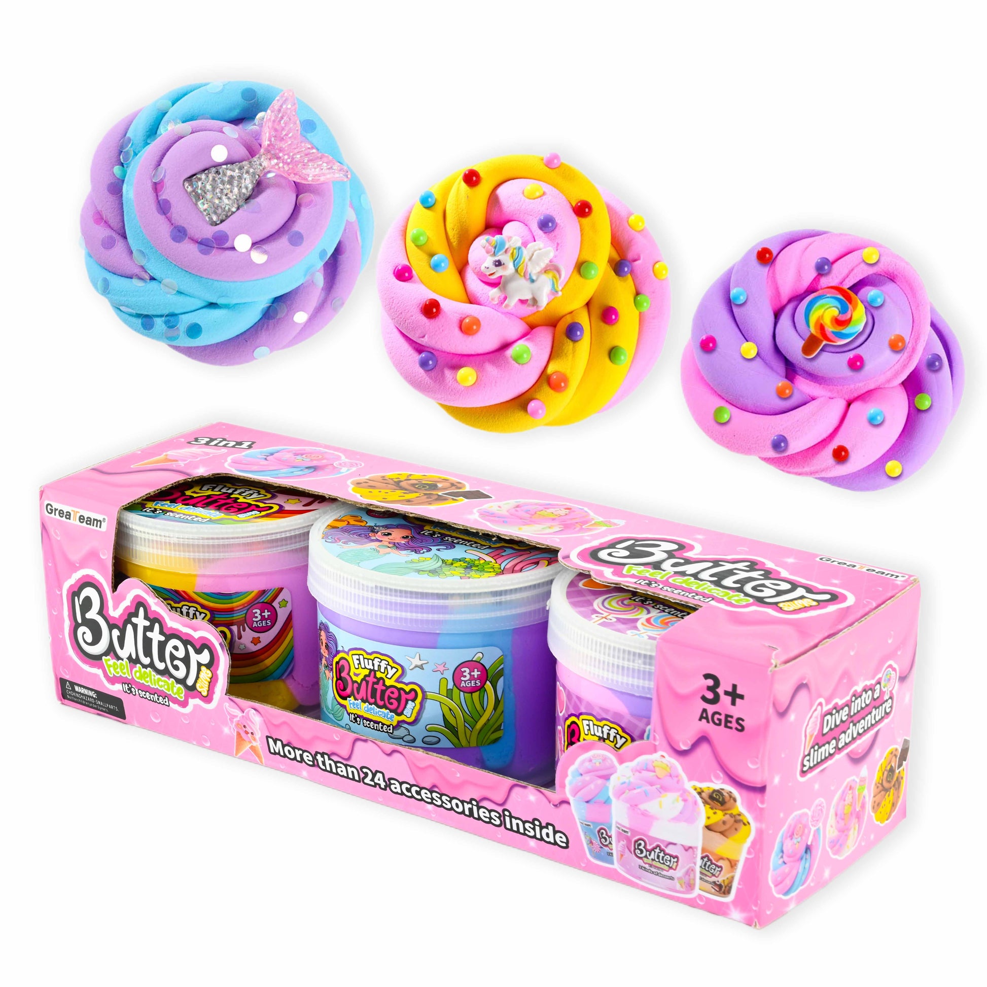 Slim Fluffy butter set 3-pack