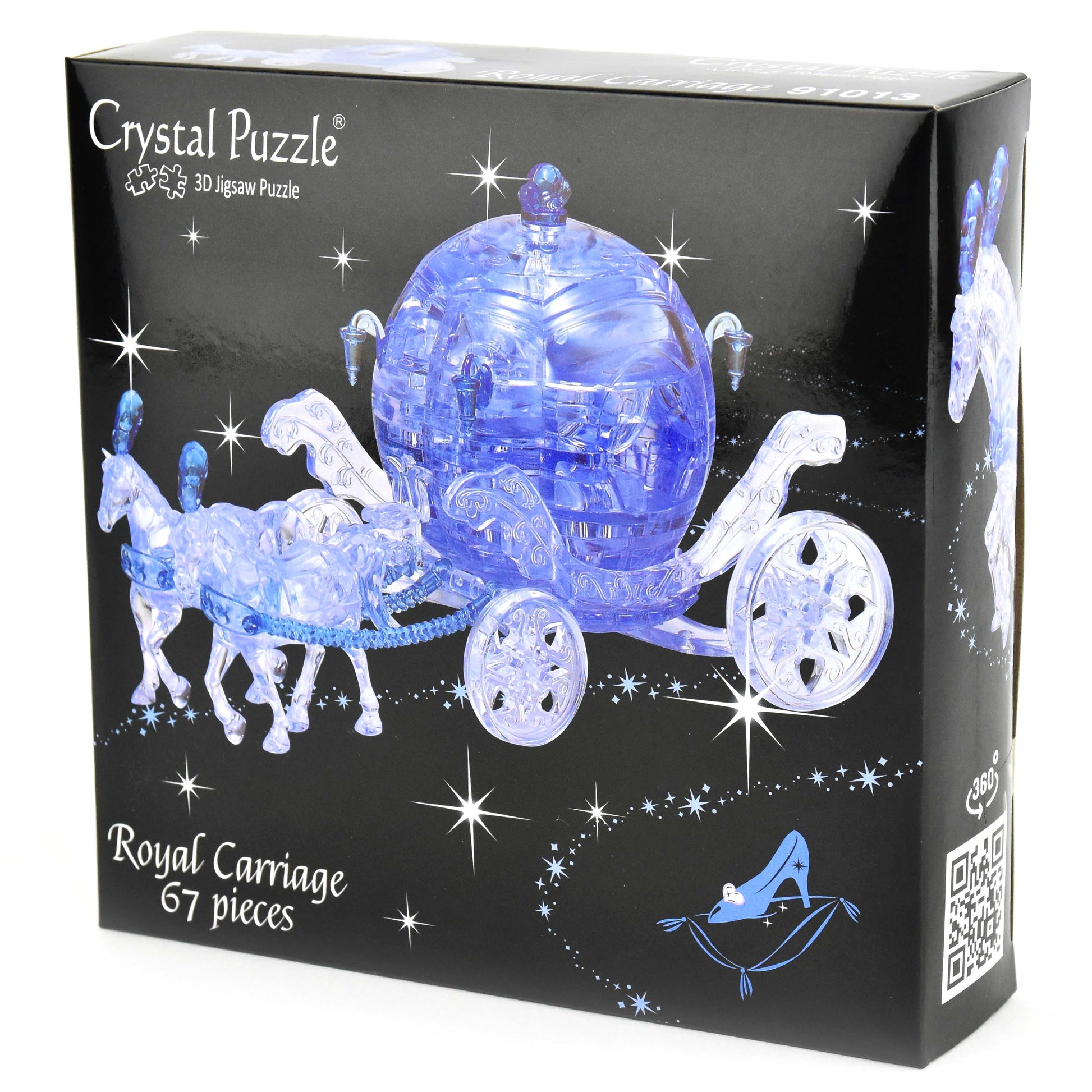 Kristallpusselvagn blå 67 delar