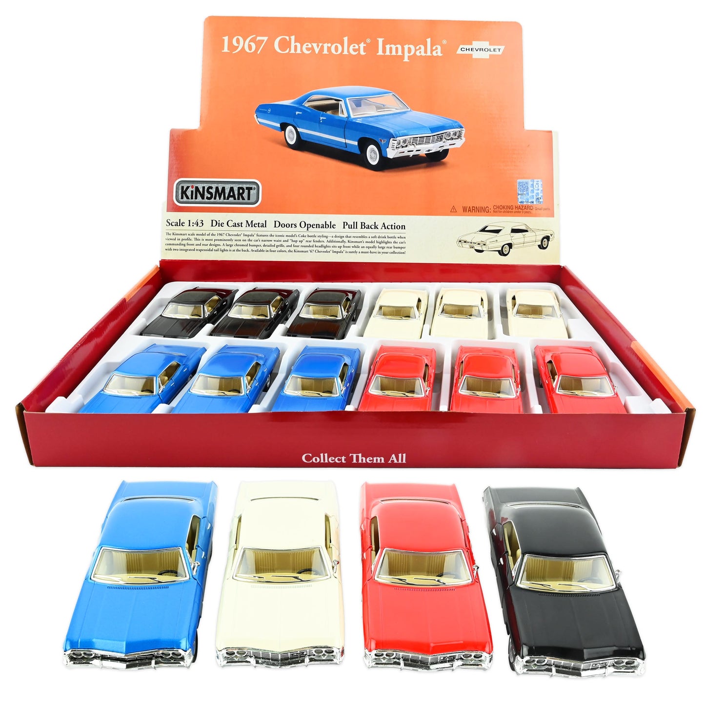 Bil 1967 Chevrolet Impala pb 12cm 1:43