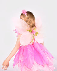 Fe-klänning+vingar+diadem+trollspö 110-116 cl 4-6 år