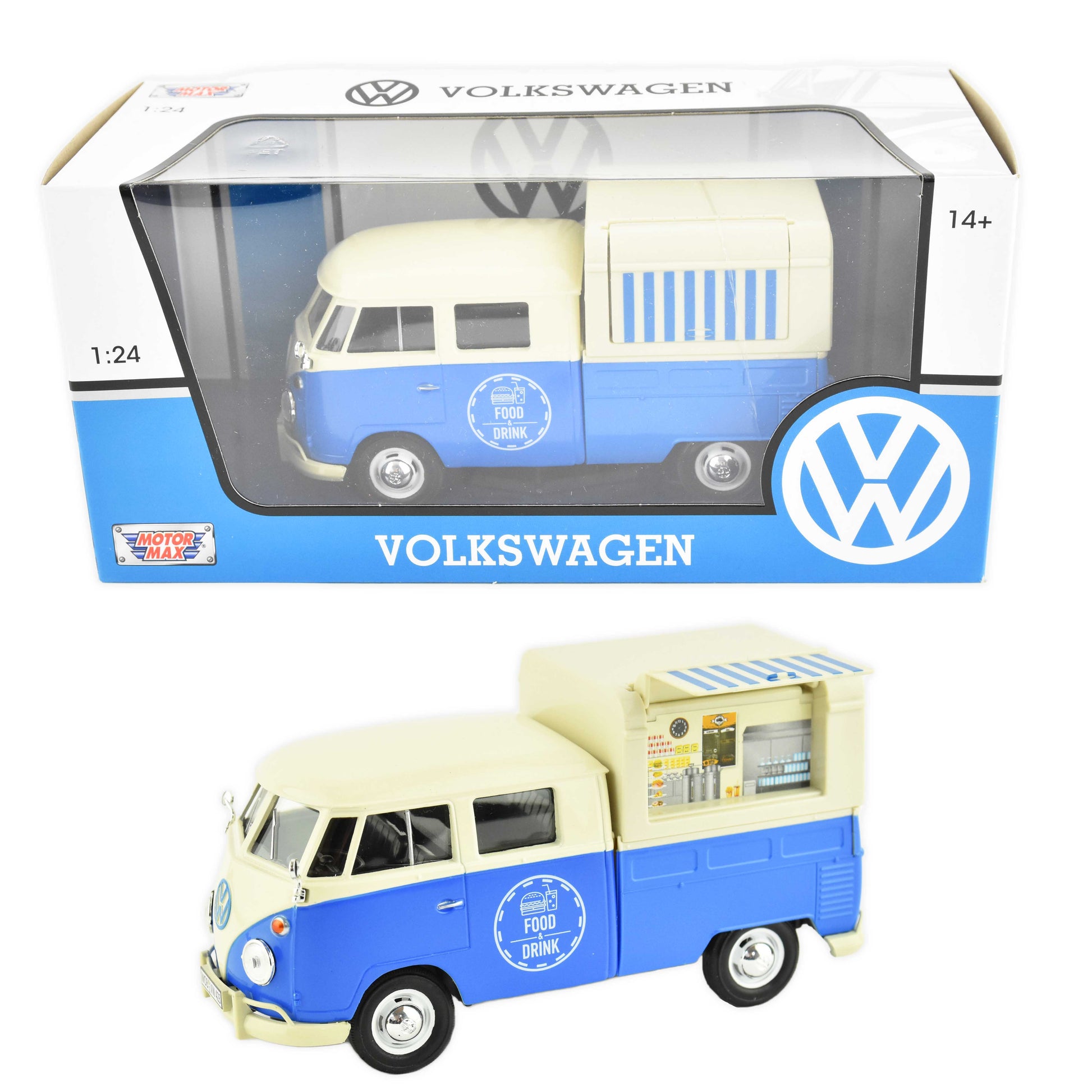 Volkswagen t2 matbil 1:24 17cm