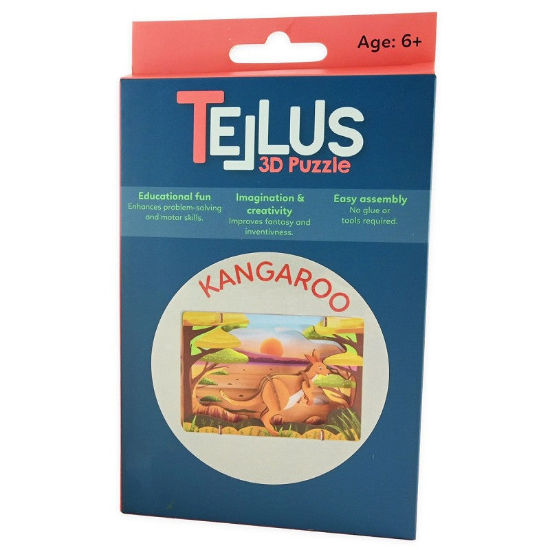3D-teaterpussel känguru 17cm