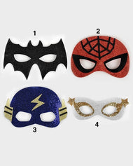 ✨ Superhjälte Masker – Batman, Spiderman & Fler | Glittrande Utklädningsmask för Barn