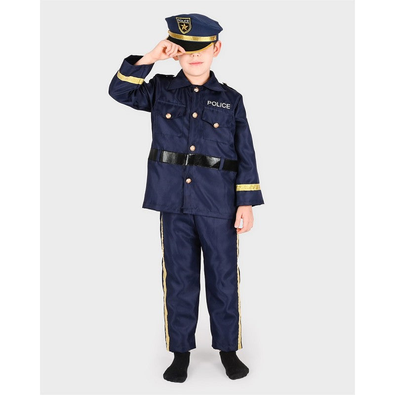 Polismän 110-116 cl 4-6 år 3 delar