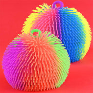 Puffboll med hår 20cm
