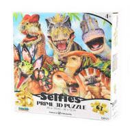 3D dinosaurie-selfiepussel 63 bitar 46x31cm