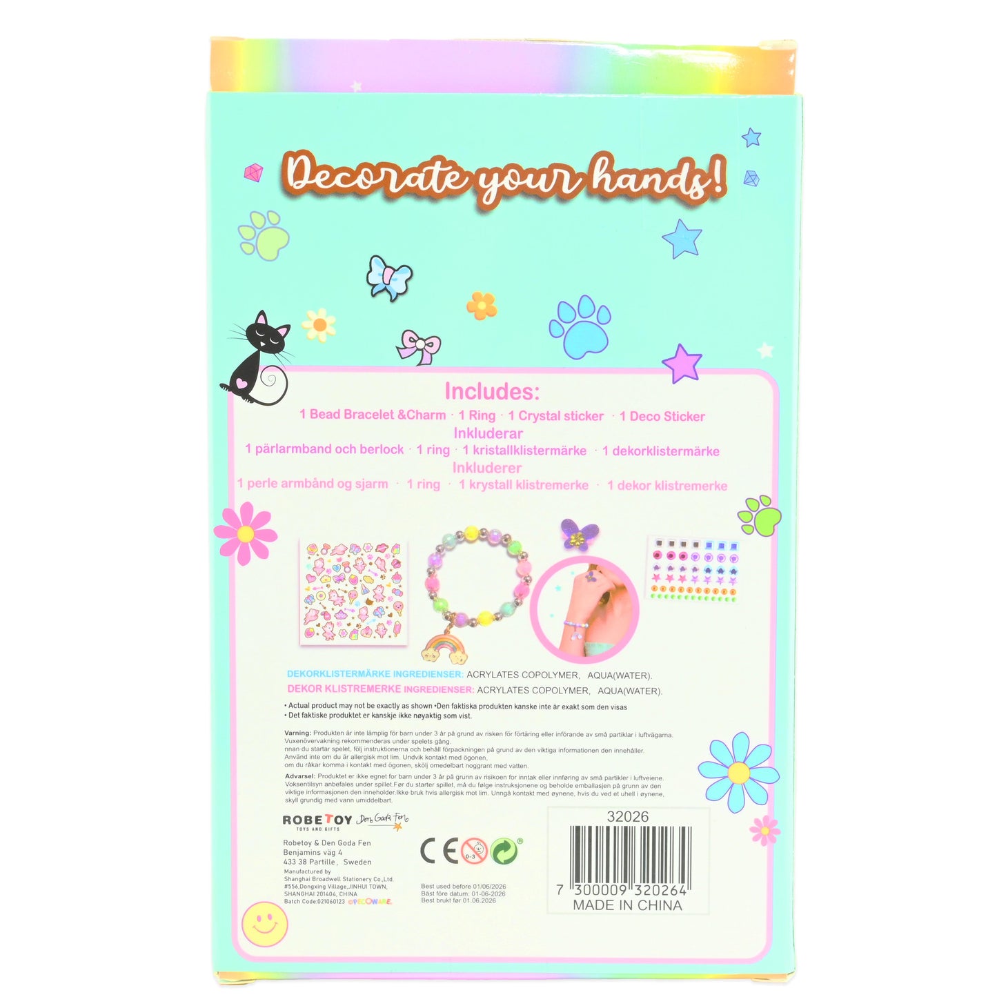 Gör-det-själv armbandsset 11 delar 16cm