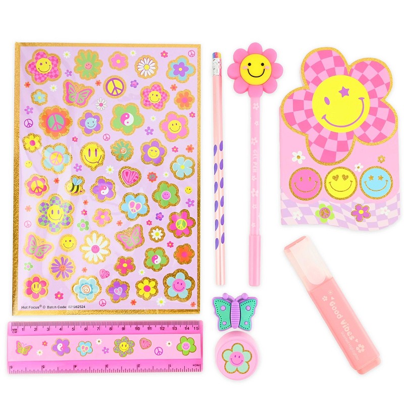 Skrivportfölj smiley 9pcs 24cm