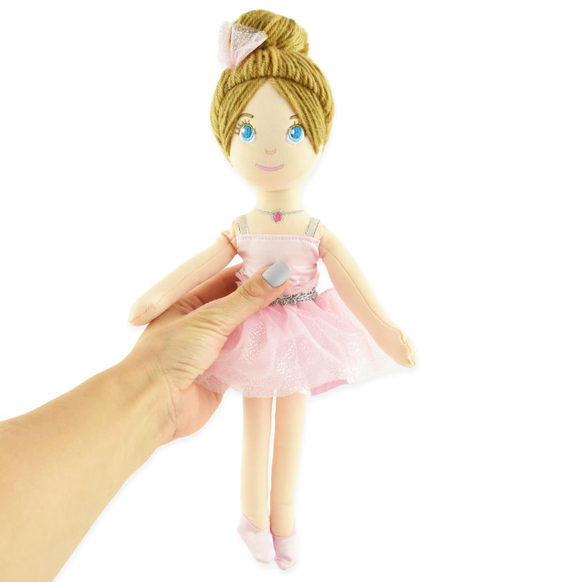 Trasdocka ballerina rosa 36cm