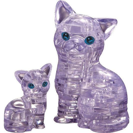 3D Crystal Puzzle Pussel klar katt 49 bitar