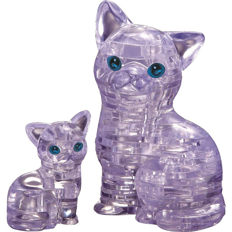 3D Crystal Puzzle Pussel klar katt 49 bitar