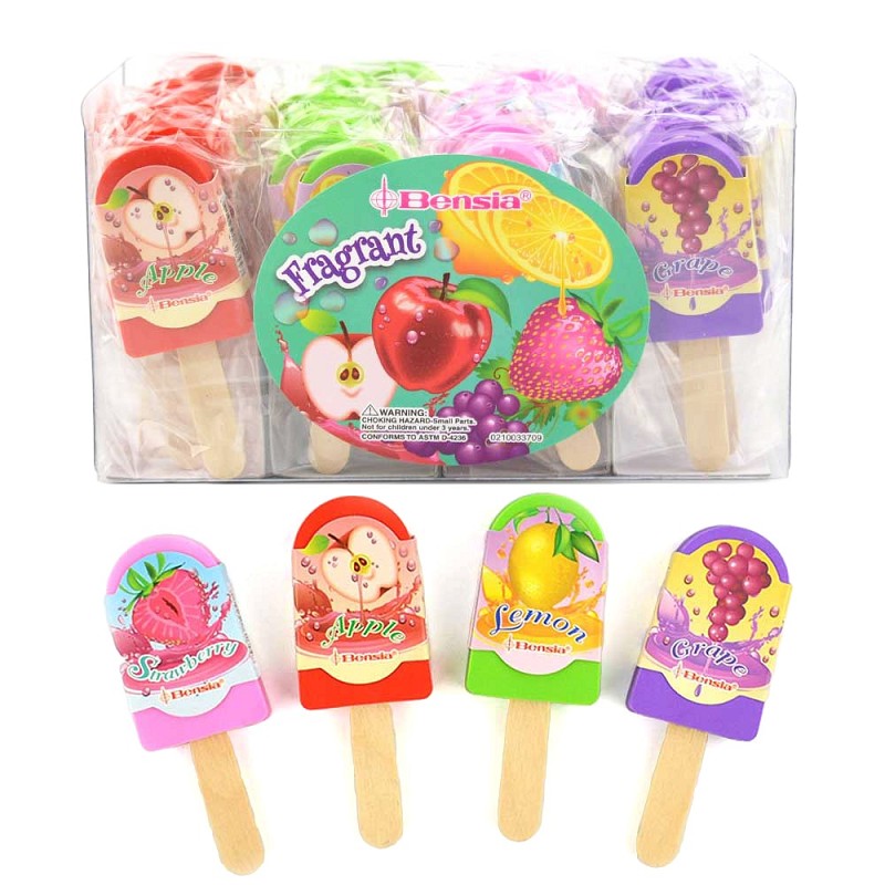 Raderingsgummi glass med doft 8cm