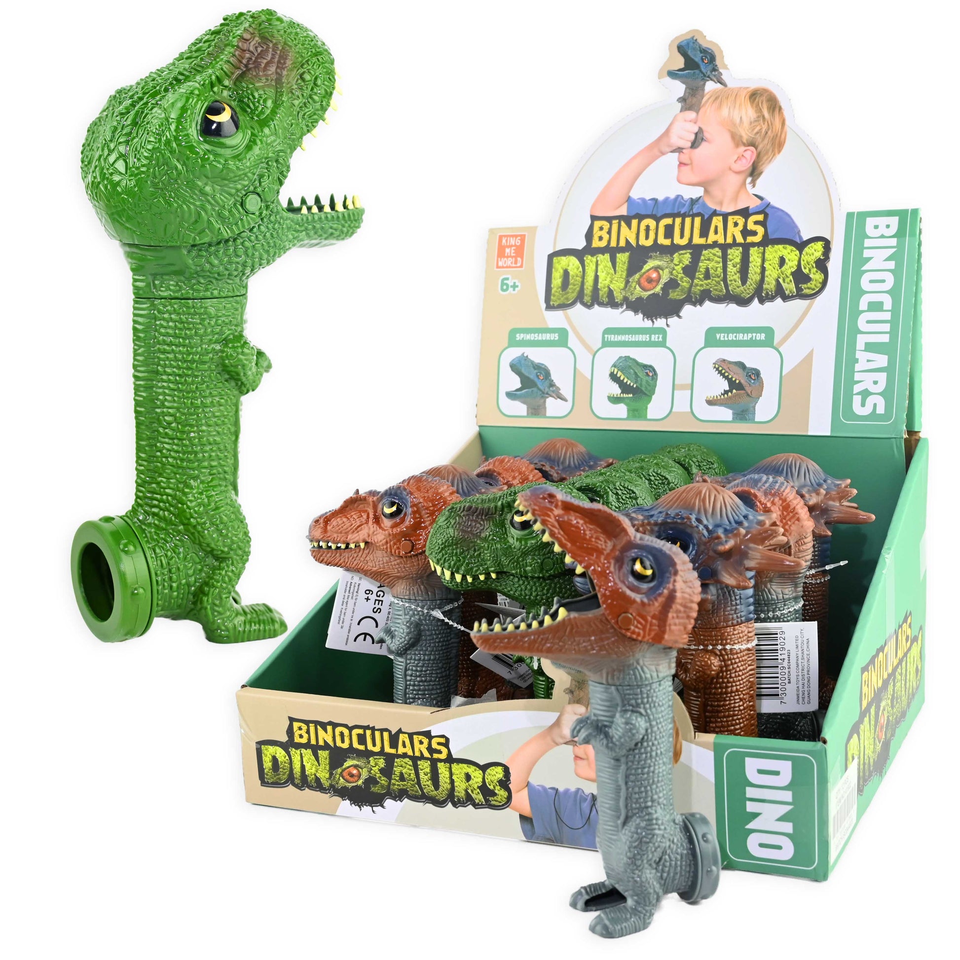 Monokulär dinosaurie 17cm