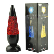 Flerfärgat glitterlampa b/o 25cm