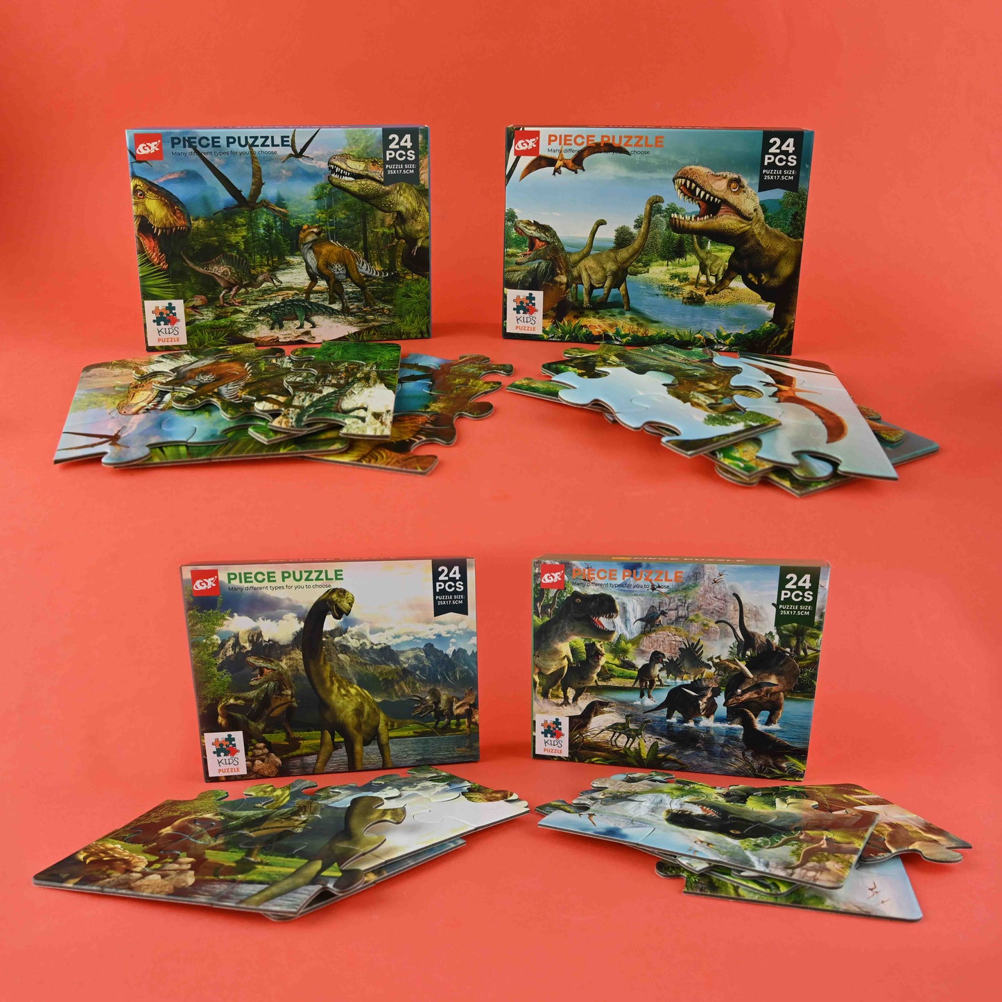 Pussel dinosaurie 24 bitar 25cm