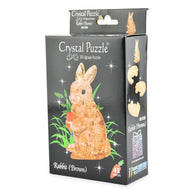 3D Crystal Puzzle Pussel kanin brun 41 bitar