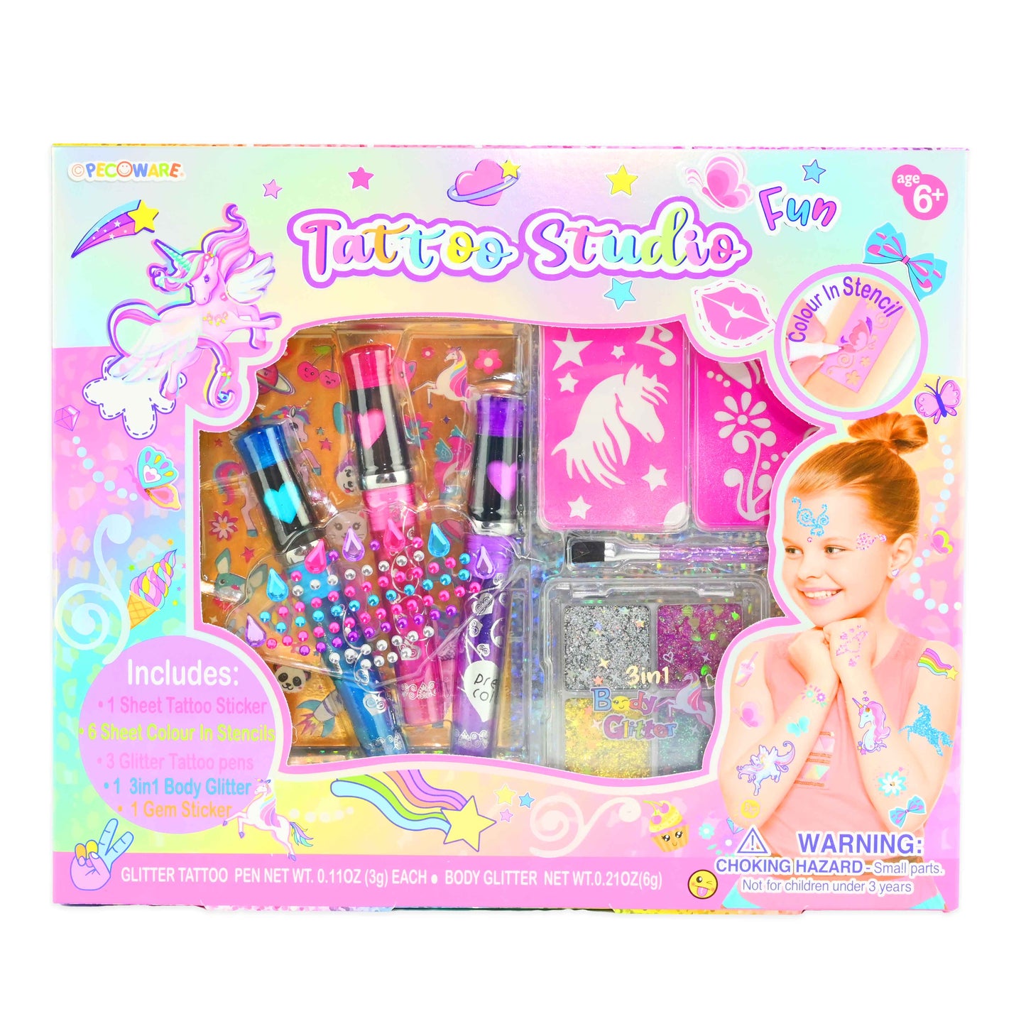 Tatuering set 12 bitar 25cm