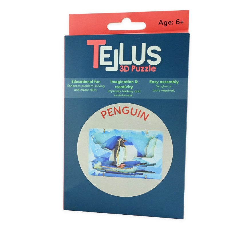 3D-teaterpussel pingvin 17cm
