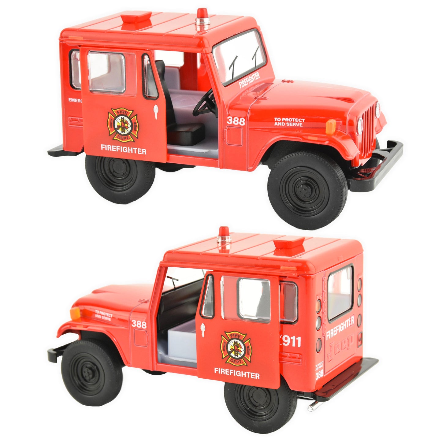 Jeep polis/brandbil (1971) 12,5cm