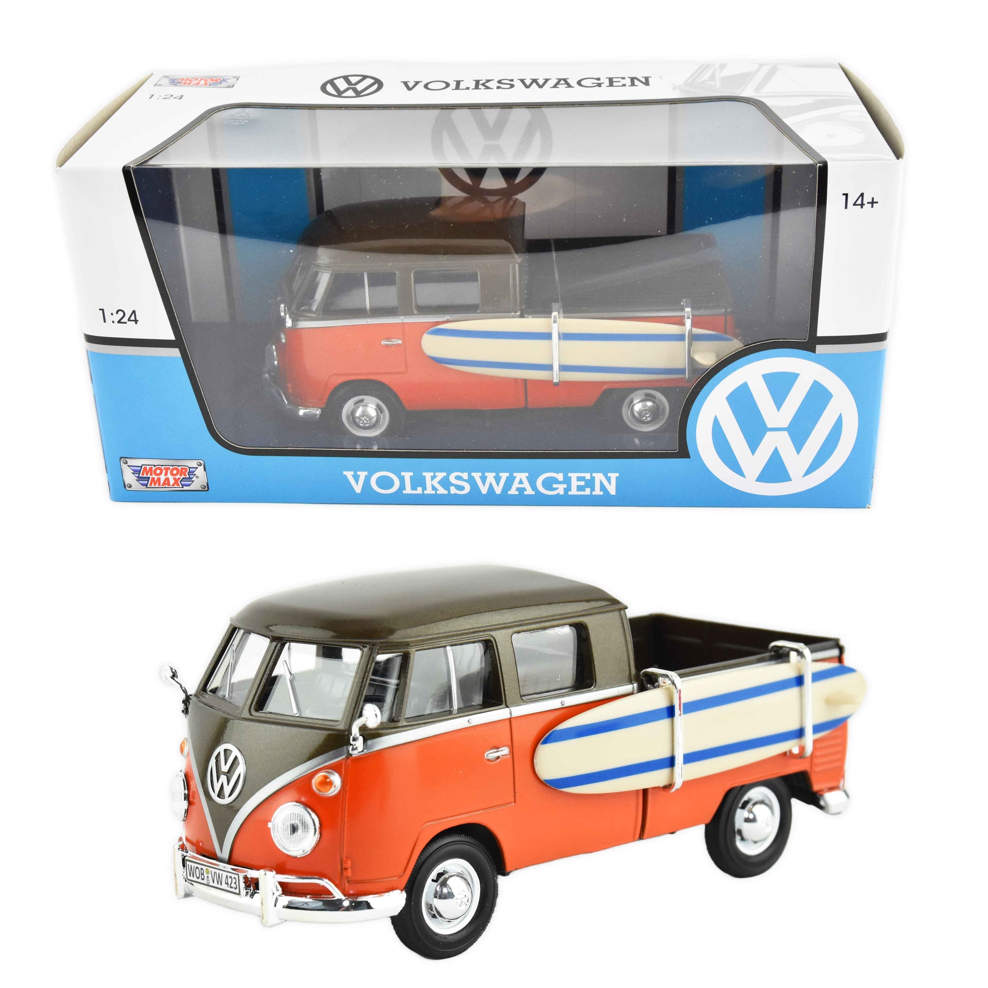 Volkswagen t2 pick-up bil 1:24 17cm