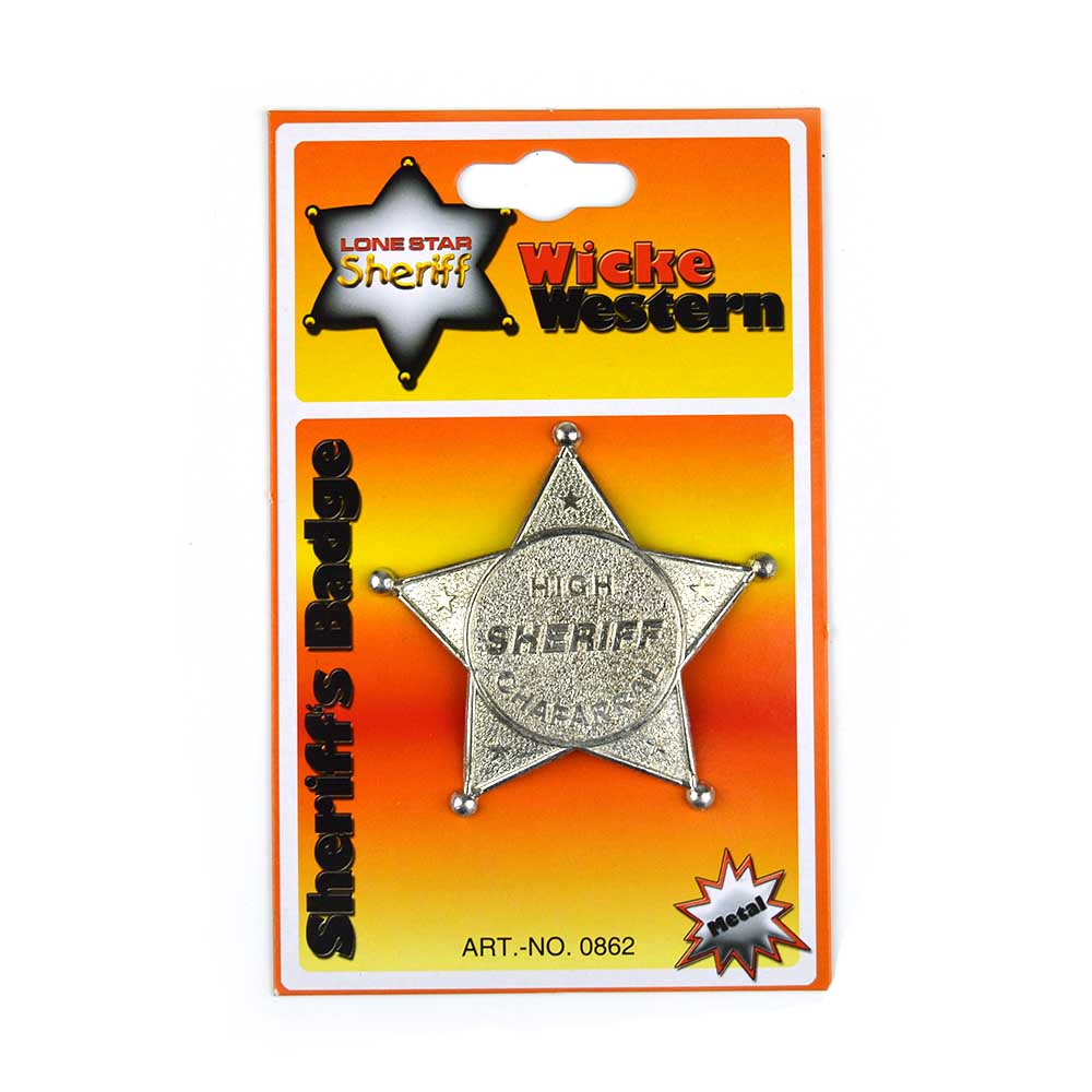 Märke sheriff metall 7cm