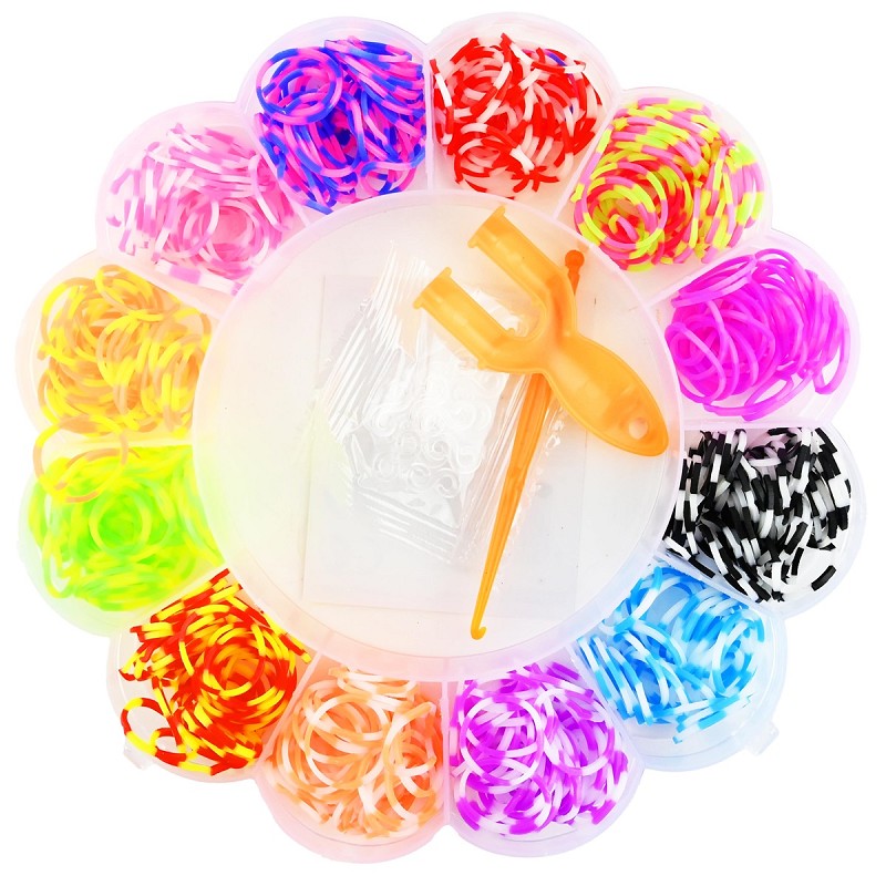 Loom bands med verktyg gör-det-själv 360pcs 15cm