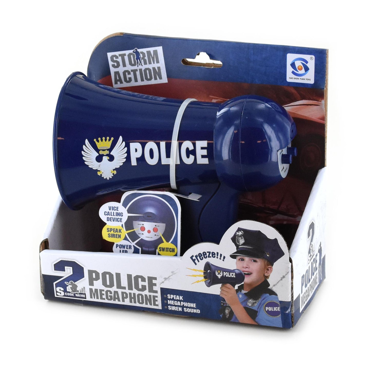 Polismegafon b/o 16cm