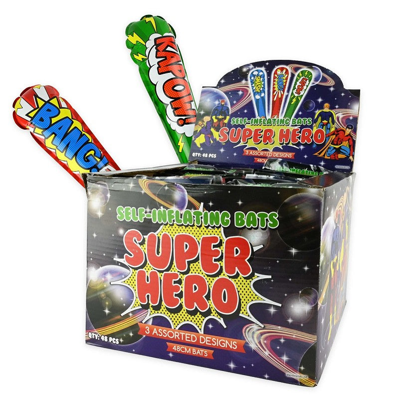 Bat superhjälte självuppblåsande 48cm