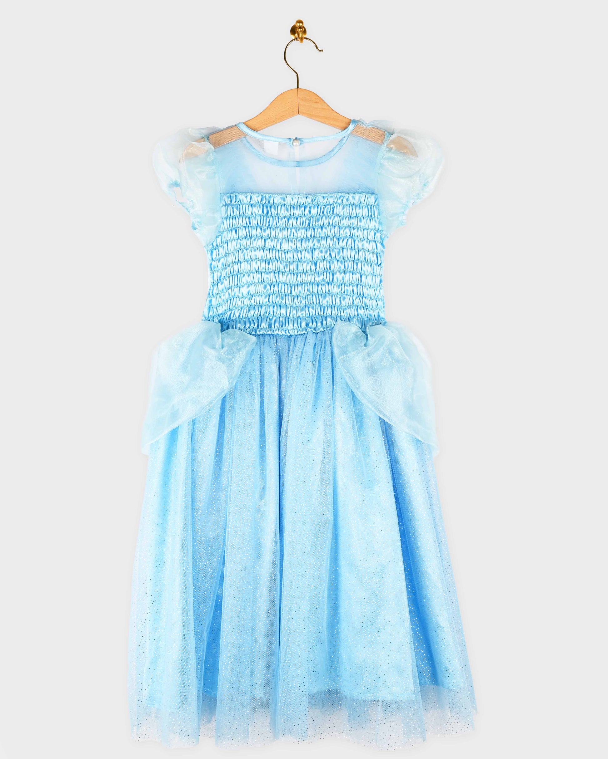 Prinsessklänning med tiara 122-128 cl 6-8 år