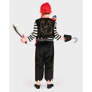 Piratdräkt med tillbehör 98-104 cm 2-4 år