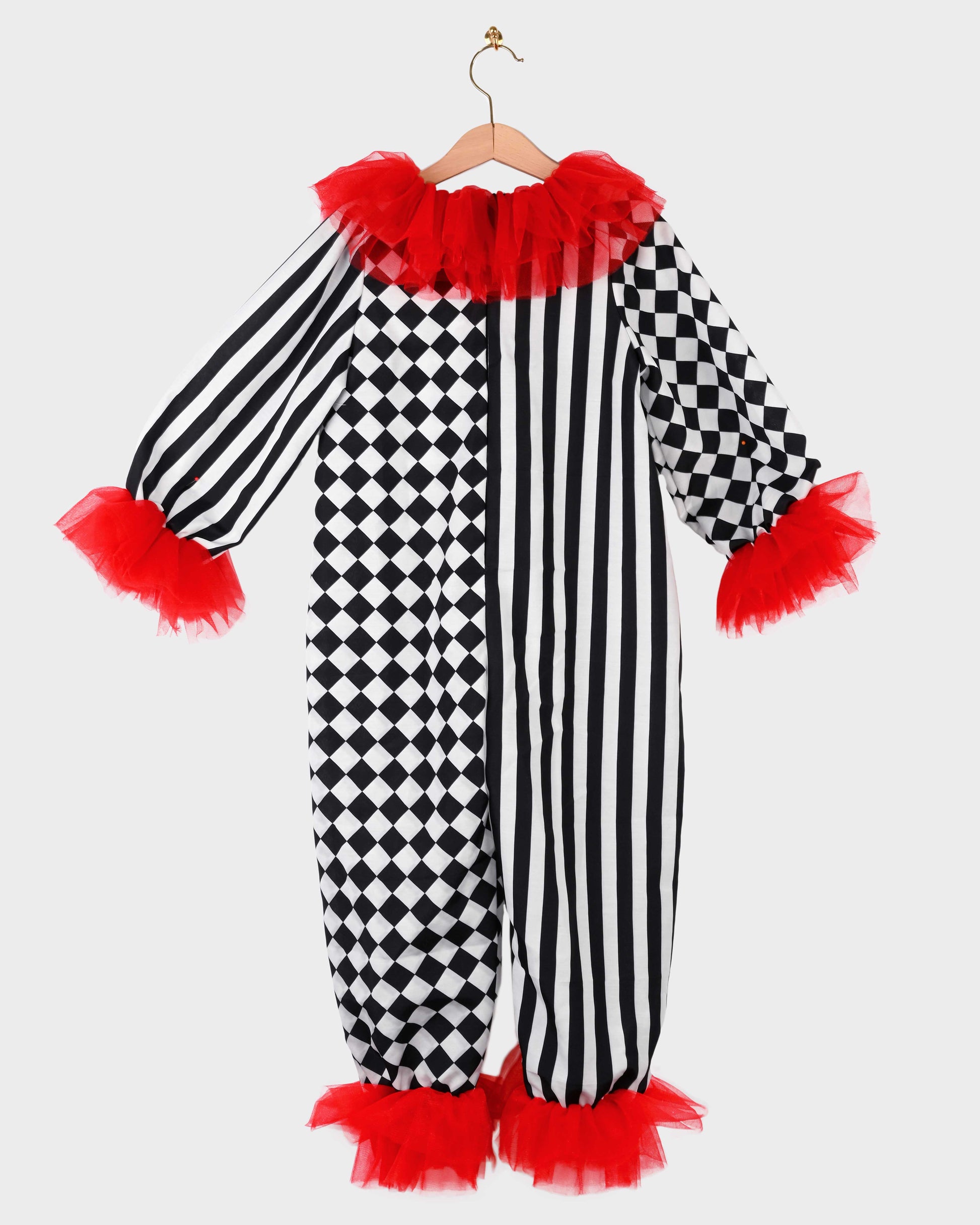 Clowncostume med hatt