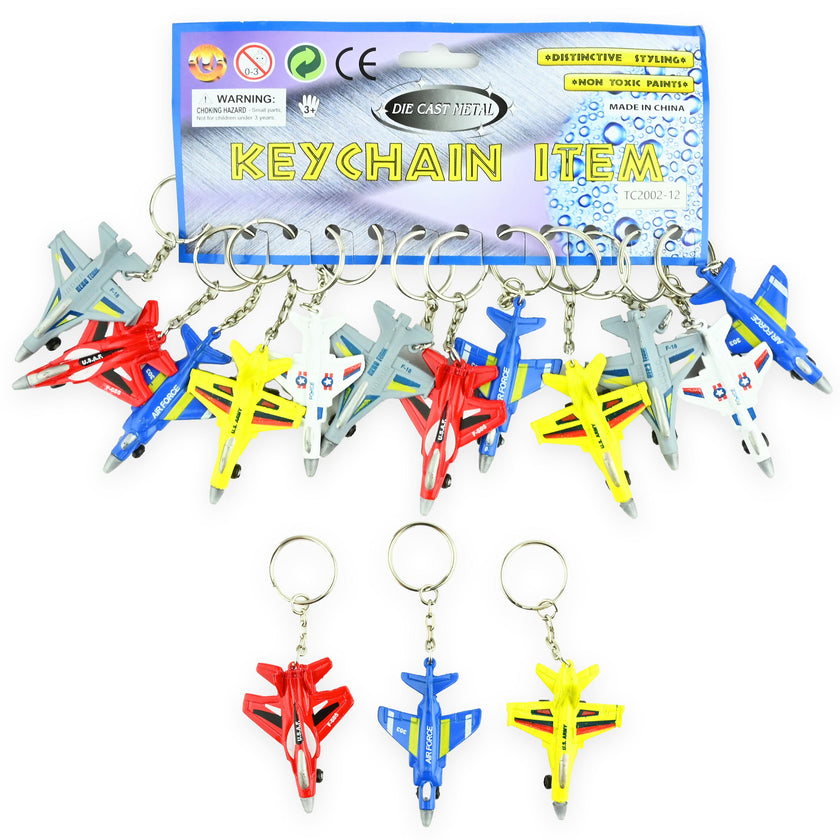 Nyckelring flygplan 6cm