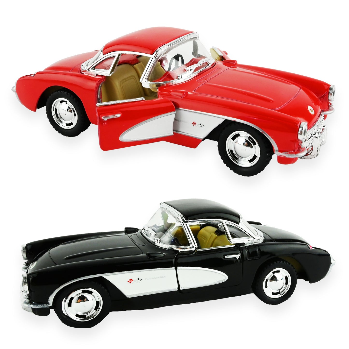 Bil chevy corvette 1957 pb 12cm 1:34