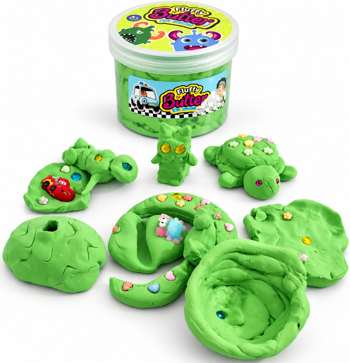 Slime fluffy butter set 3-pack