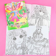 Färgbok prinsessa A4