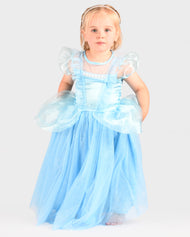 Prinsessklänning med tiara 98-104 cl 2-4 år