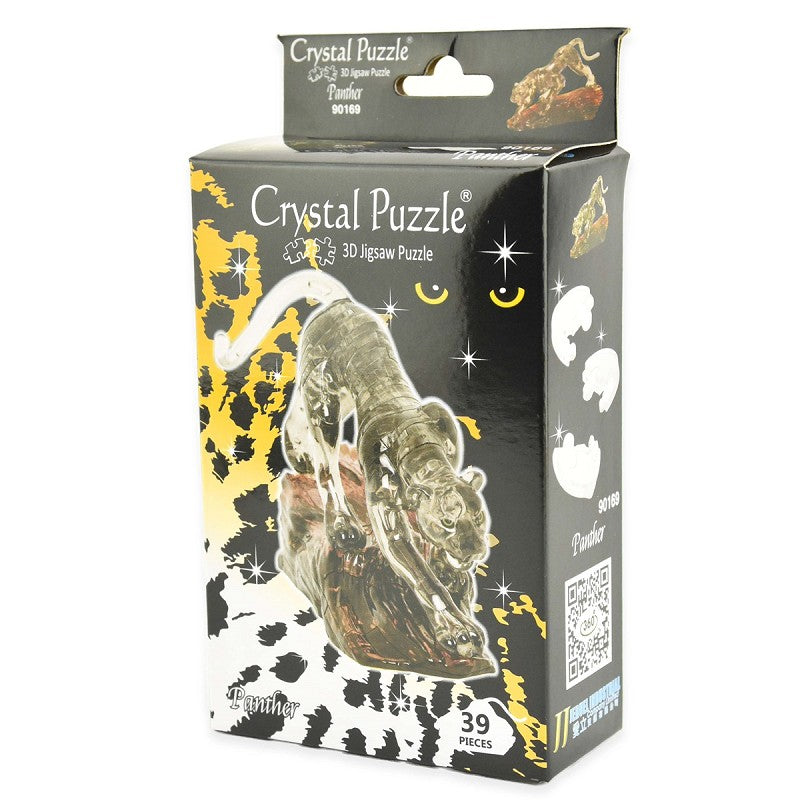3D Crystal Puzzle Pussel svart panter 39 bitar