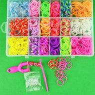 Gör-det-själv loom-band 1400 st 19cm